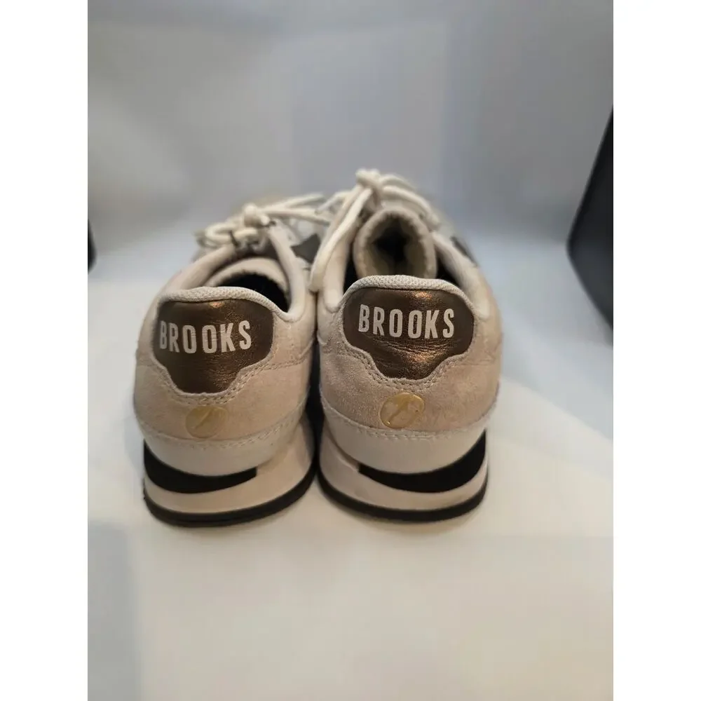 Brooks Heritage Chariot Coffeehouse Pack Men's Size 8 Beige Bronze Suede Sneaker